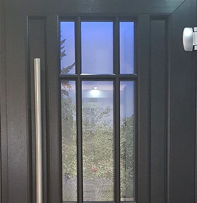 Black uPVC entrance door