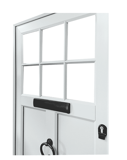 White uPVC entrance door