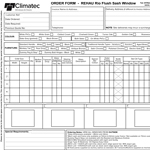 Rehau Rio Flush Window Order Form