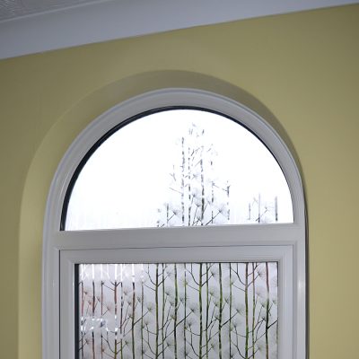 Rehau shaped casement window