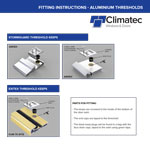 Fitting instructions for keeps on low aluminium threshold