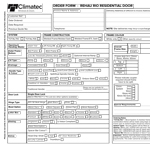 Rehau Rio Door Order Form