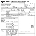 Endurance Composite Door - Order Form