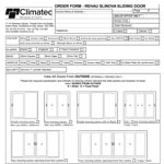 Rehau Slinova Sliding Door Order Form